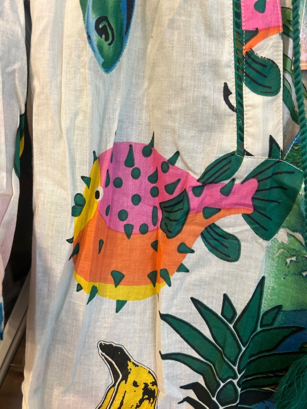 True Destinations Tropical Paradise Island Women's Swim Beach Coverup - Picture 3 of 5